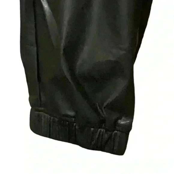 BLANKNYC Night Crawling Jogger XL Black Chic Edgy Vegan Leather Minimalist NWT - Picture 11 of 14